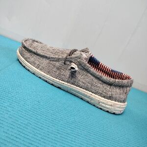 Mens Loafers Casual Shoes Lightweight Canvas Size 46